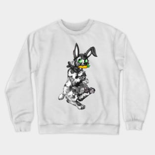 Bobtail BunnyCat: Salt & Pepper (Black) Crewneck Sweatshirt